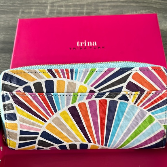 Trina Turk Handbags - Trina Turk continental long zip wallet multi colored